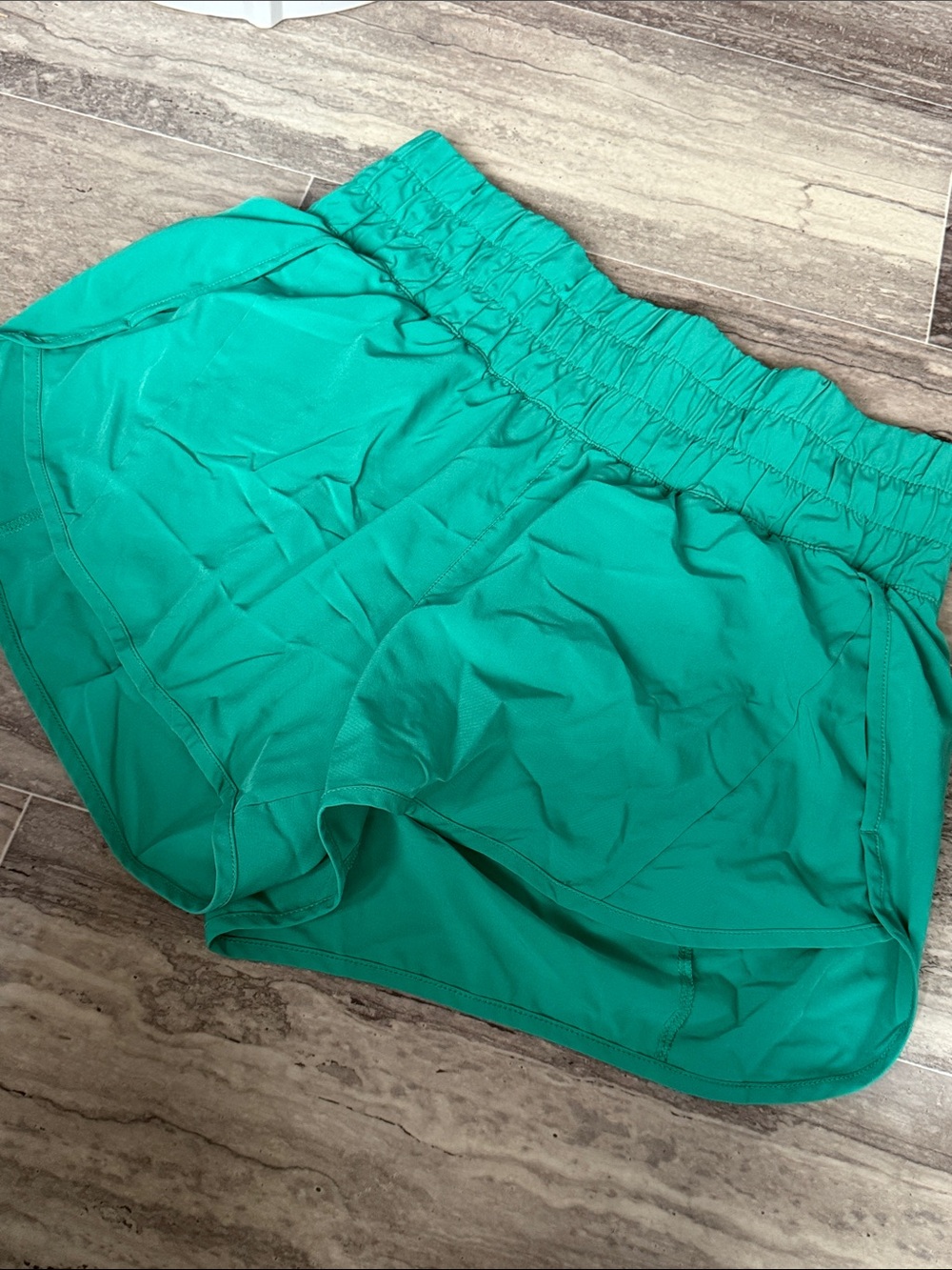 Avia Green High-Waist Athletic Shorts